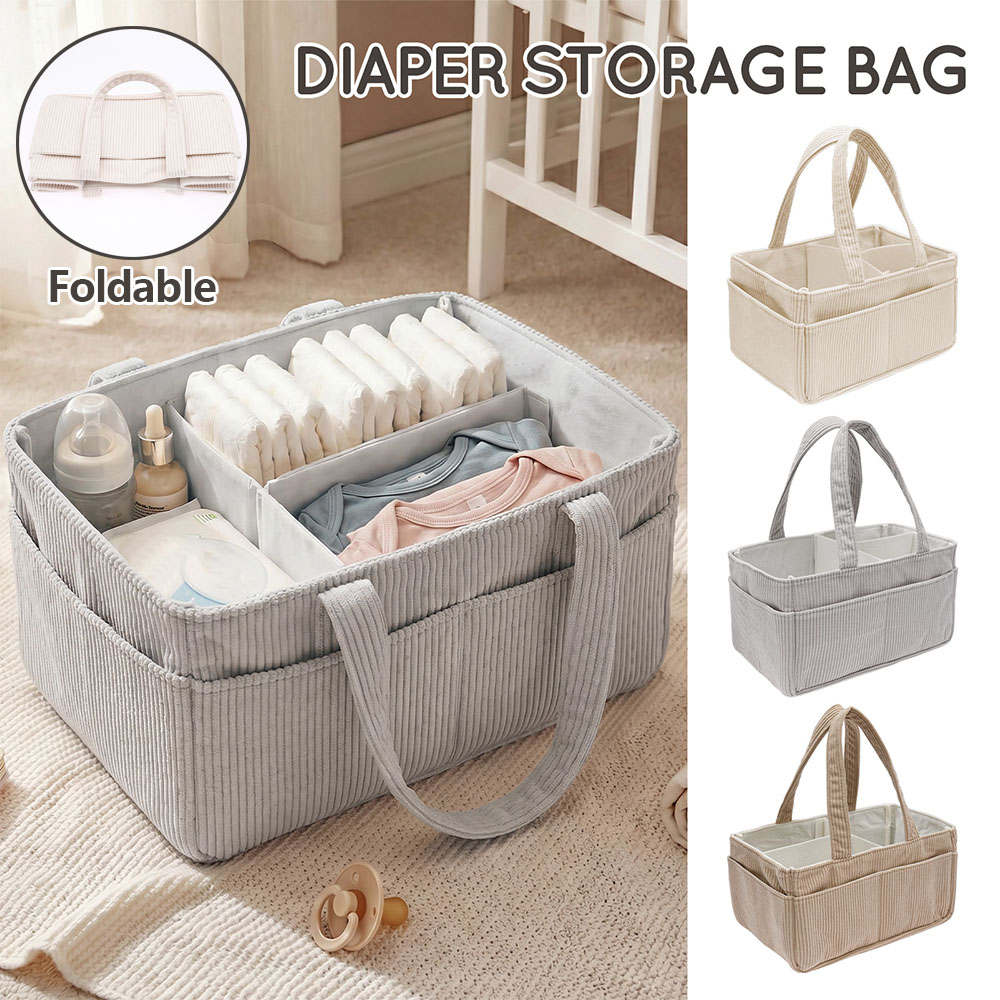 Diaper Caddy Organizer - Przenośny organizer na pieluchy dla niemowląt,