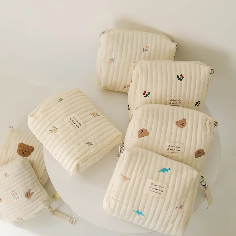 Diaper Caddy Organizer - Torba na pieluchy z bawełny do