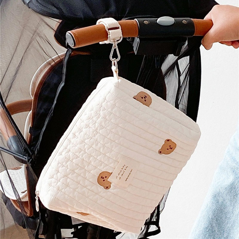 Diaper Caddy Organizer - Torba na pieluchy dla niemowląt bawełniane