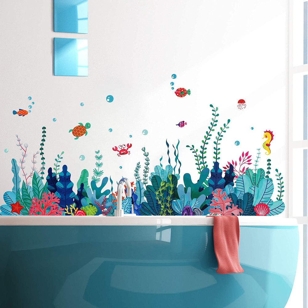 Baby Nursery Under The Sea - Duże naklejki ścienne podwodne z motywem