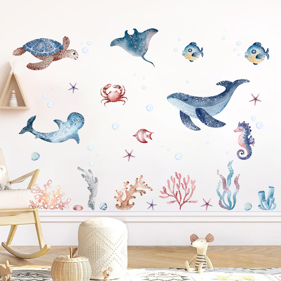 Baby Nursery Under The Sea - Wonderful Under The Sea World Naklejka