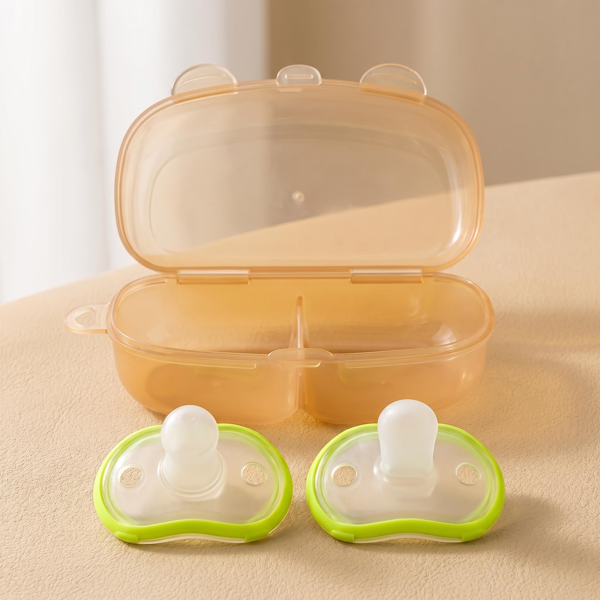 2 szt./pudełko Silikonowe smoc – Pacifier Sterilizer Case recenzja i cena