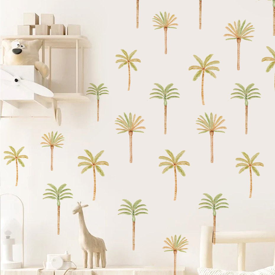 Boho Naklejka ścienna z palmy  – Baby Nursery Decor Boy recenzja i cena