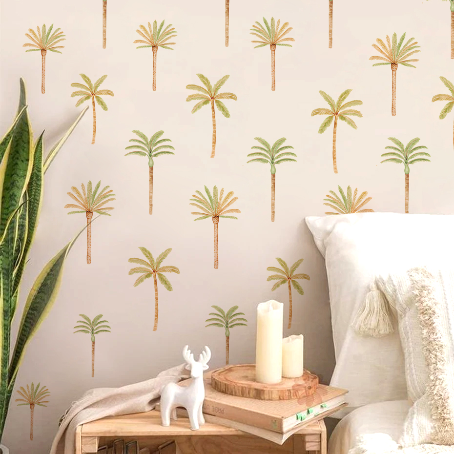 Boho Naklejka ścienna z palmy  – Baby Nursery Decor Boy recenzja i cena
