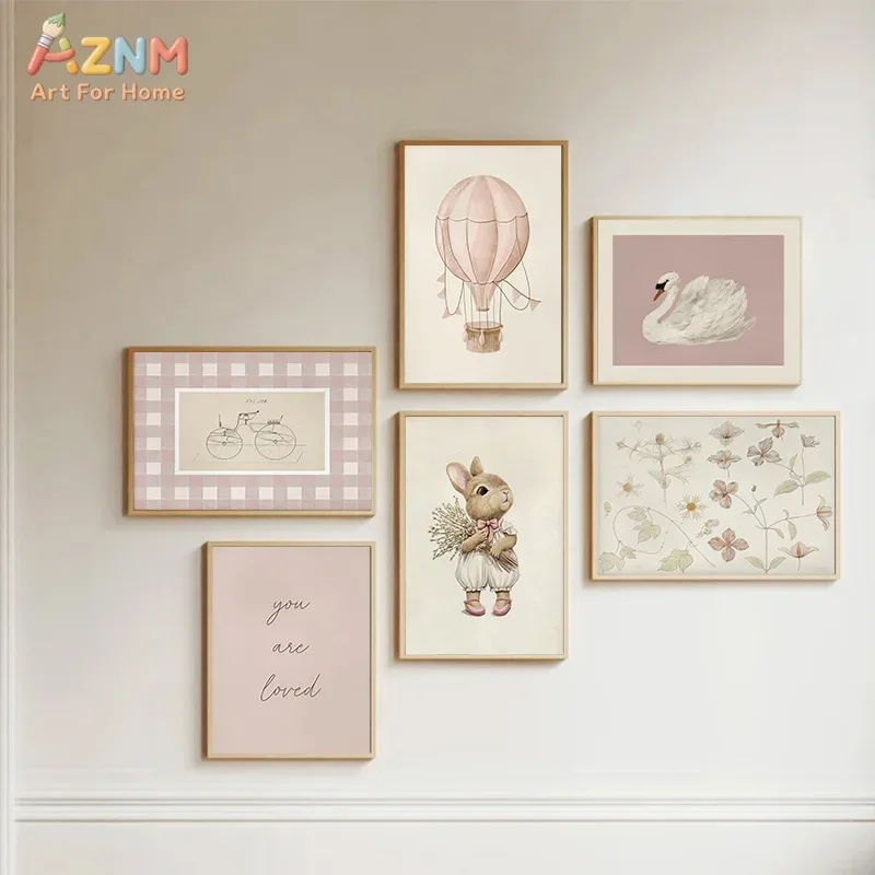 AZNM Boho Królik Balon na ogrz – Baby Nursery Vintage Decor recenzja i cena