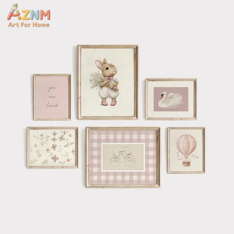 AZNM Boho Królik Balon na ogrz – Baby Nursery Vintage Decor recenzja i cena