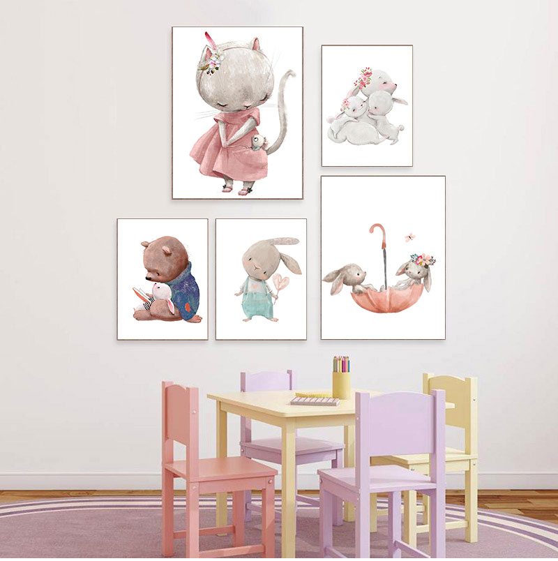 1 szt. bezramowy dekoracyjny w – Baby Nursery Art recenzja i cena