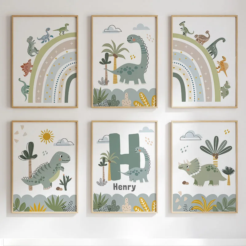 Urocze dinozaury T-Rex Brachio – Baby Nursery Pictures recenzja i cena