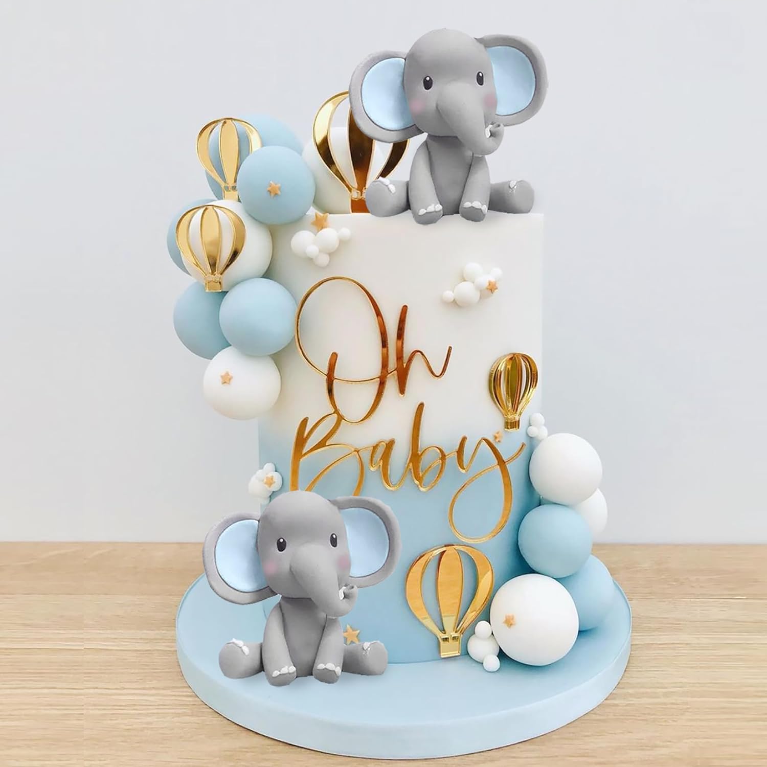 Dekoracja na tort w kształcie  – Baby Nursery Hot Air Balloon recenzja i cena