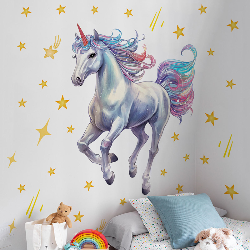 Naklejka Ścienna Cartoon Meteo – Baby Unicorn Nursery recenzja i cena
