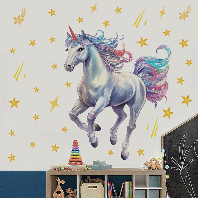 Naklejka Ścienna Cartoon Meteo – Baby Unicorn Nursery recenzja i cena