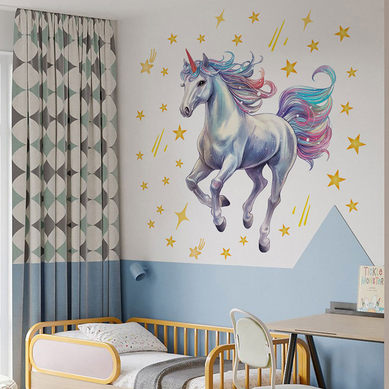 Naklejka Ścienna Cartoon Meteo – Baby Unicorn Nursery recenzja i cena