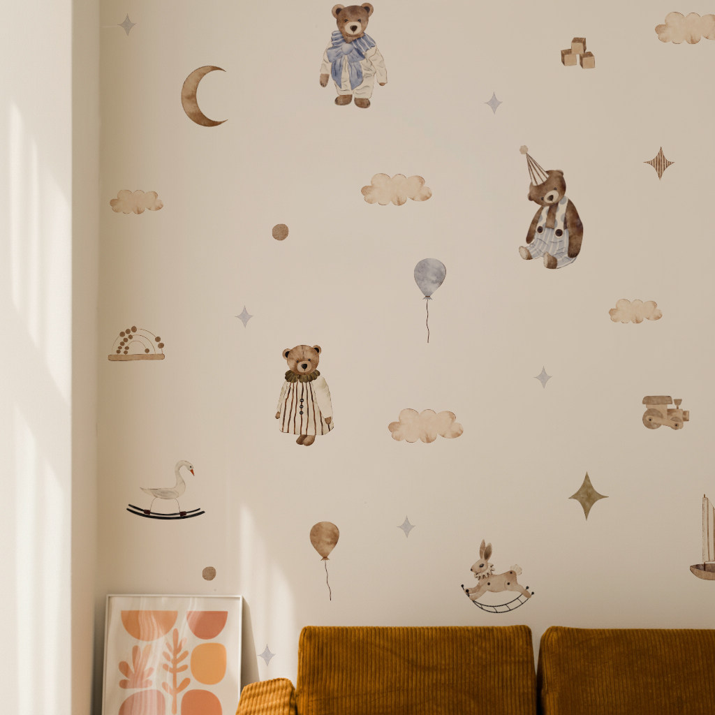 Naklejki ścienne w stylu boho, – Baby Nursery Vintage Decor recenzja i cena