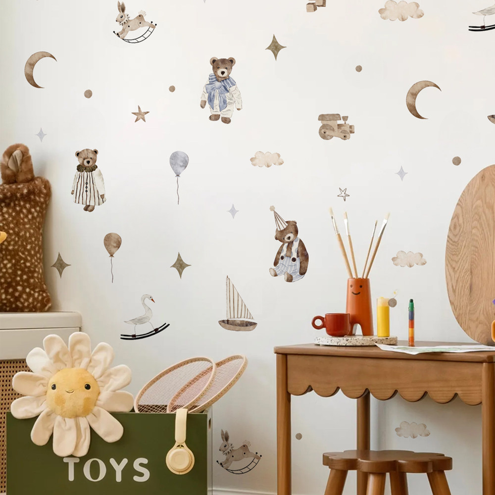Naklejki ścienne w stylu boho, – Baby Nursery Vintage Decor recenzja i cena