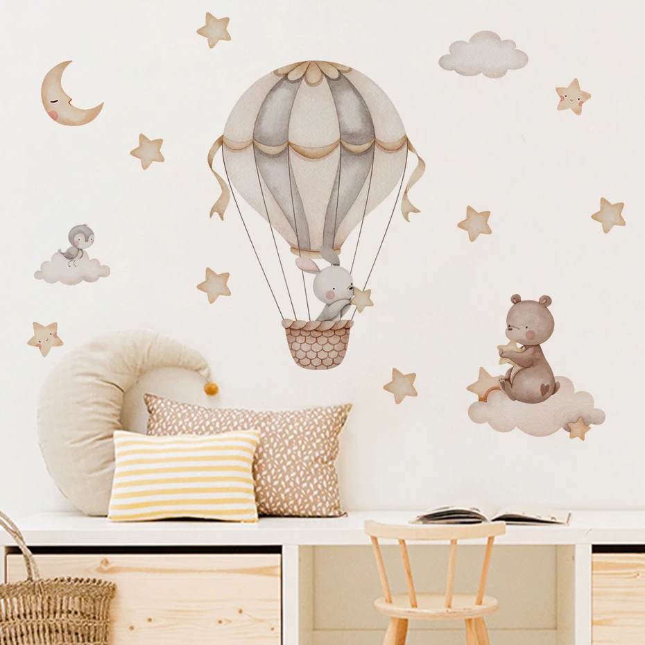 Akwarela Niedźwiedź Balon na g – Baby Nursery Hot Air Balloon recenzja i cena
