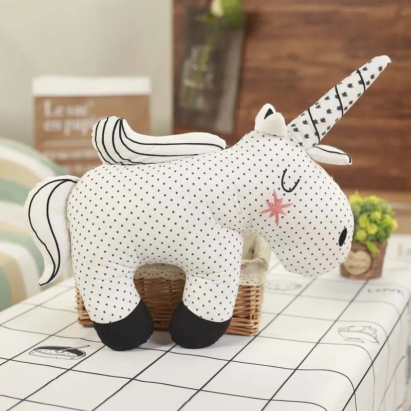 Bawełniana pluszowa lalka król – Baby Unicorn Nursery recenzja i cena