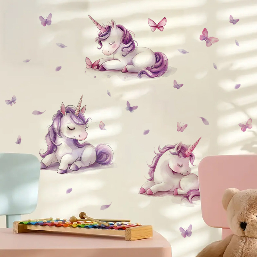 Naklejka ścienna z motywem kre – Baby Unicorn Nursery recenzja i cena