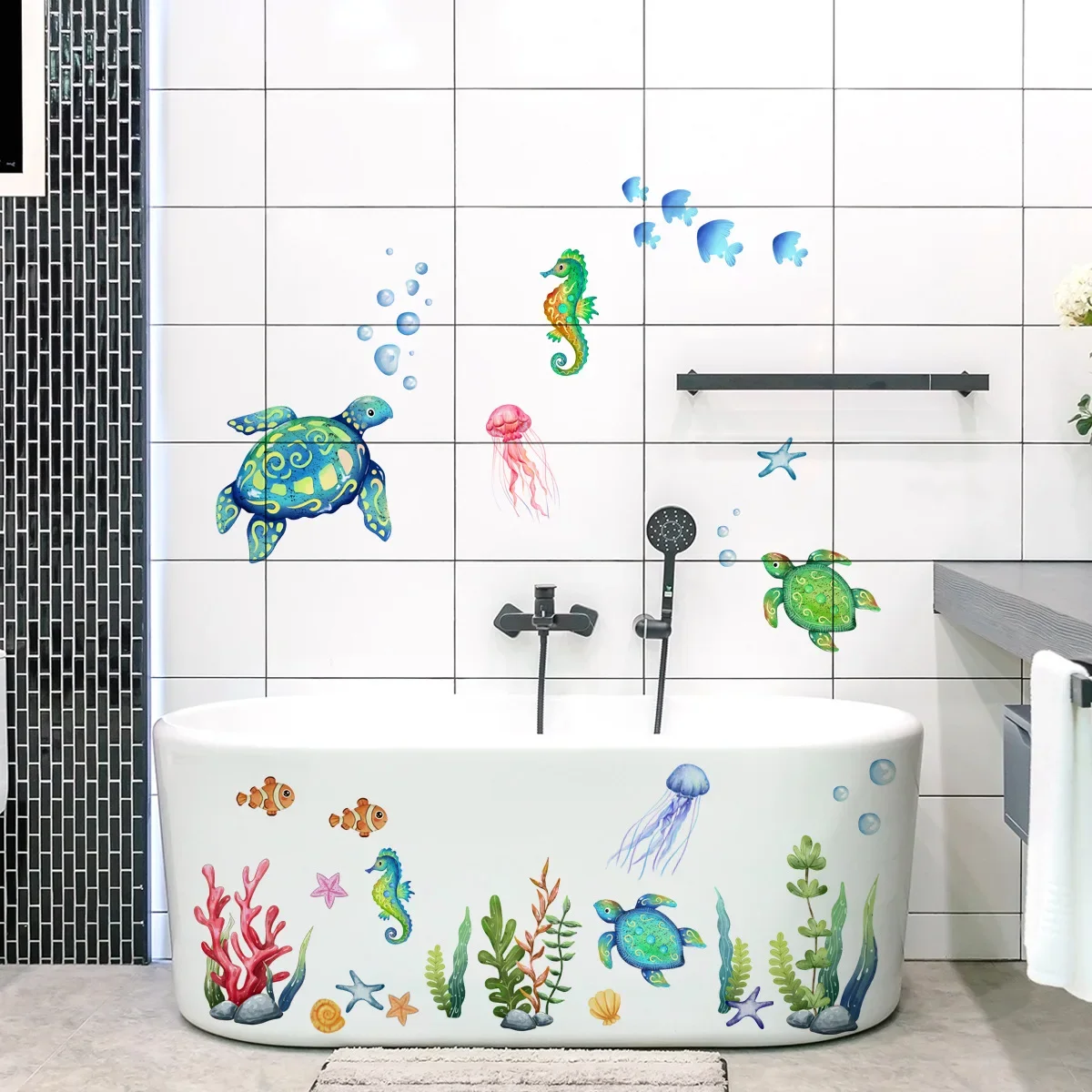 Ocean Naklejki ścienne Under T – Baby Nursery Under The Sea recenzja i cena