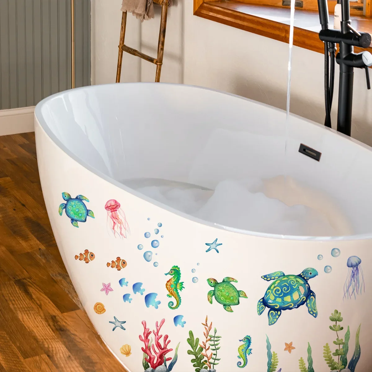 Ocean Naklejki ścienne Under T – Baby Nursery Under The Sea recenzja i cena