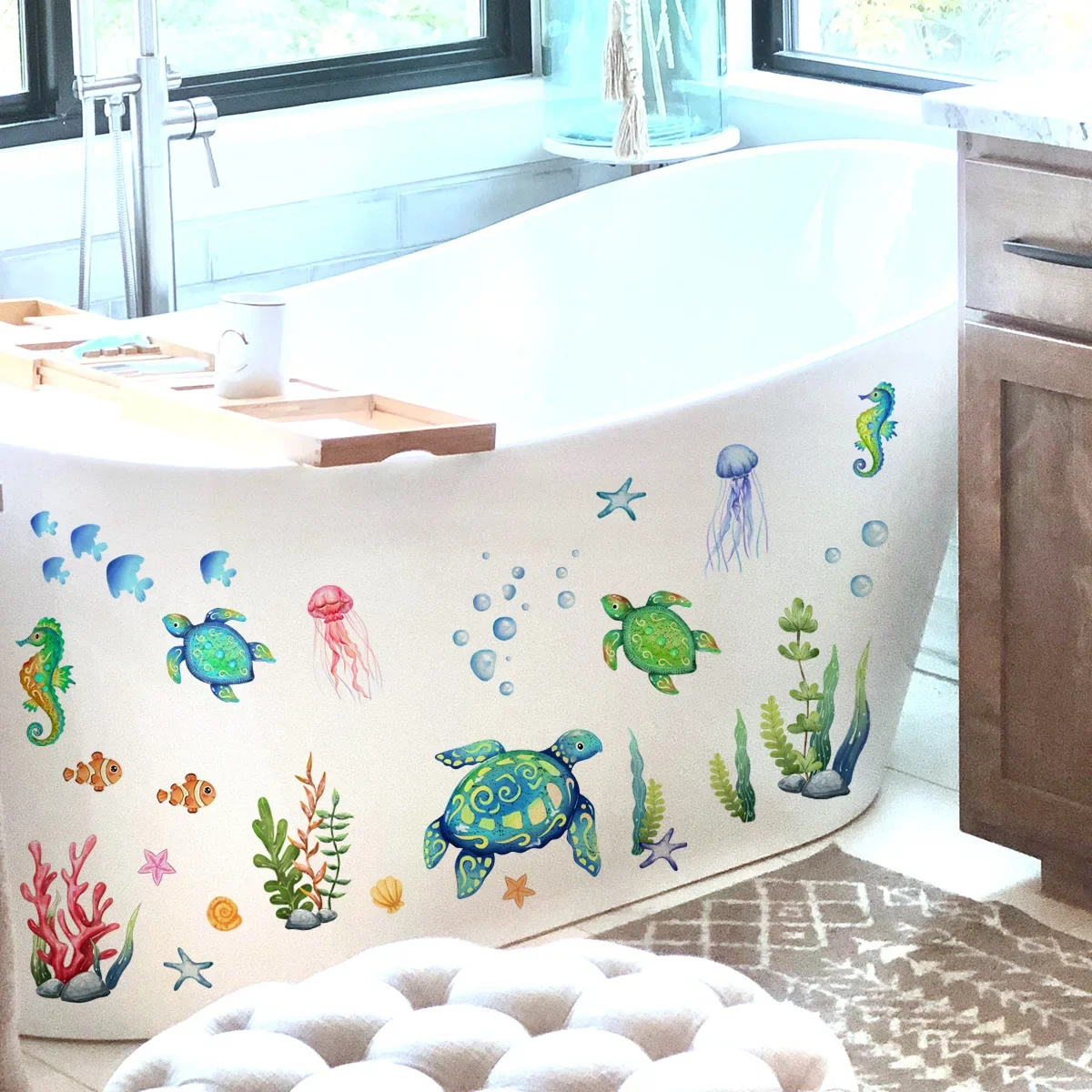 Ocean Naklejki ścienne Under T – Baby Nursery Under The Sea recenzja i cena