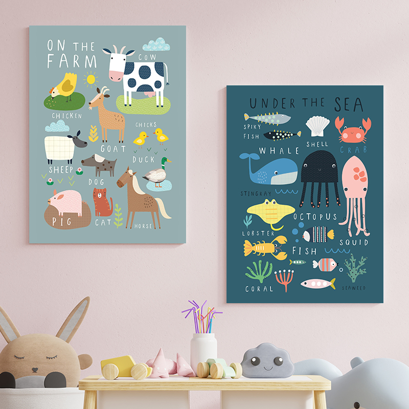 Obrazki do pokoju dziecięcego  – Baby Nursery Under The Sea recenzja i cena