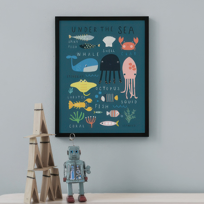 Obrazki do pokoju dziecięcego  – Baby Nursery Under The Sea recenzja i cena