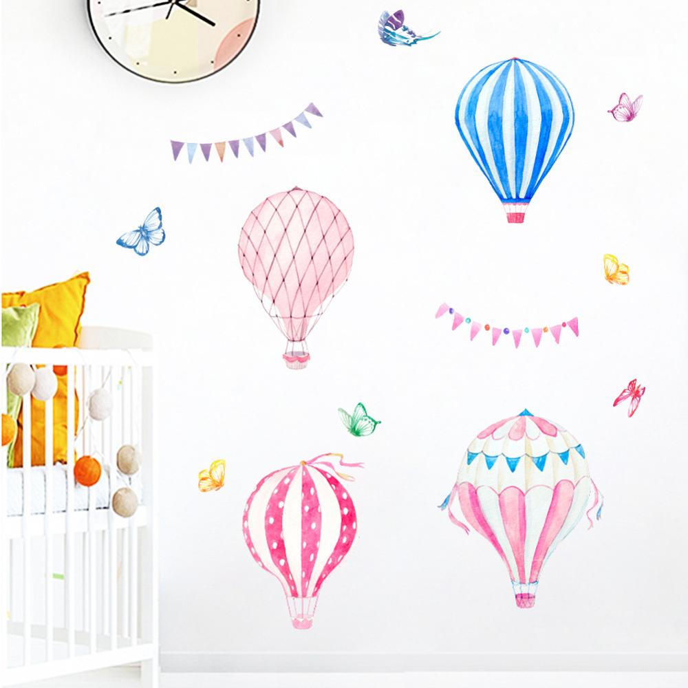 Naklejka ścienna z balonem na  – Baby Nursery Hot Air Balloon recenzja i cena