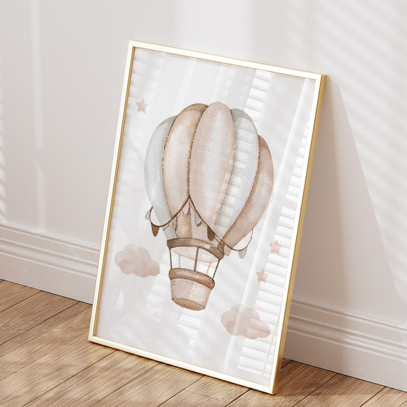 Cute Elephant Hot Balloon Moon – Baby Nursery Pictures recenzja i cena