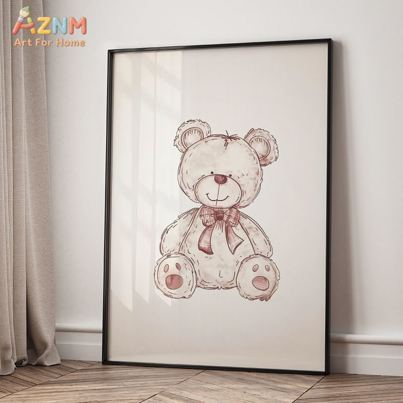 AZNM Vintage Obraz na Płótnie  – Baby Nursery Vintage Decor recenzja i cena