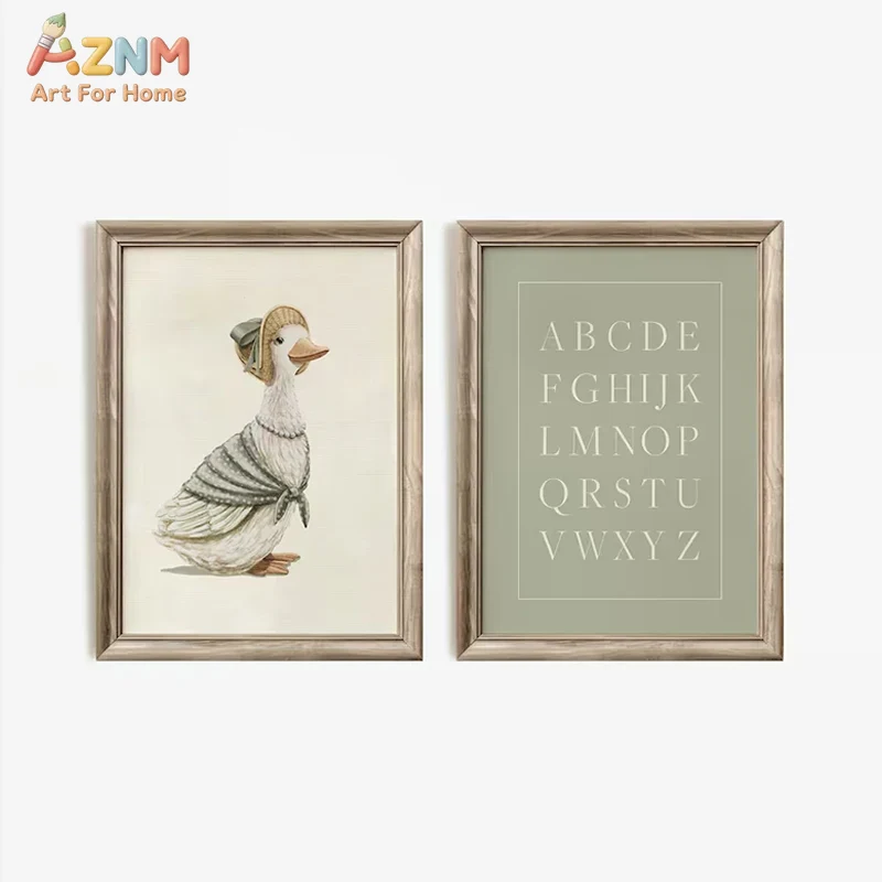 AZNM Vintage Obraz na Płótnie  – Baby Nursery Vintage Decor recenzja i cena