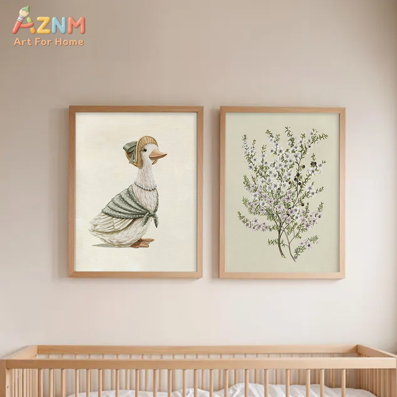 AZNM Vintage Obraz na Płótnie  – Baby Nursery Vintage Decor recenzja i cena