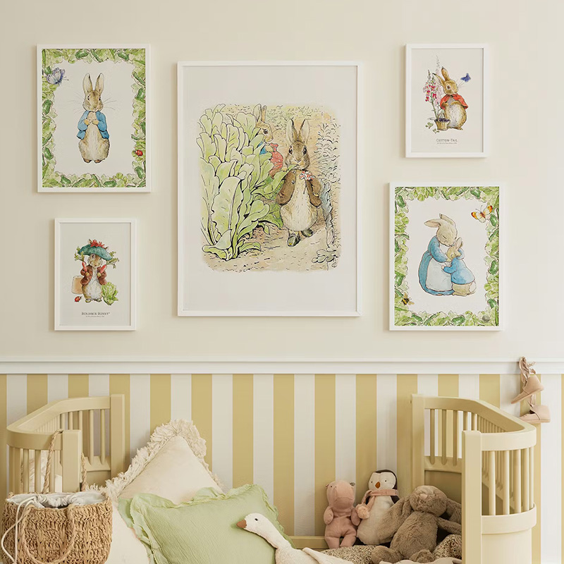 1 szt. bezramowy dekoracyjny w – Baby Nursery Vintage Decor recenzja i cena